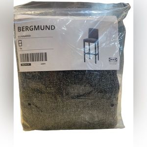 IKEA BERGMUND Cover For Bar Stool With Backrest Gunnared Medium Gray 704.810.91